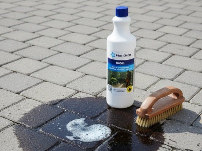 Jak skutecznie usunąć plamy oleju z kostki brukowej? Poradnik krok po kroku